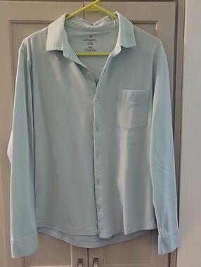 Fabletics Men's Soft Light Blue Shirt
